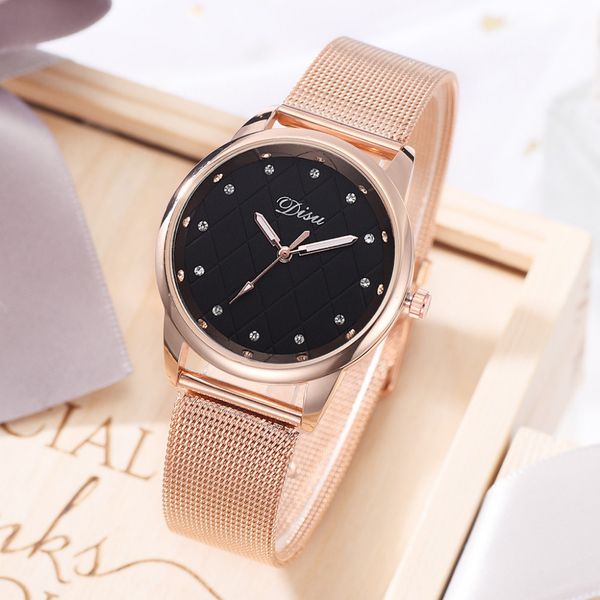 women rhinestone quartz analog wrist watches quality stainless steel mesh belt bracelet delicate watch brand clock gift 2019, Slivery;brown
women rhinestone quartz analog wrist watches quality stainless steel mesh belt bracelet delicate watch brand clock gift 2019, Slivery;brown