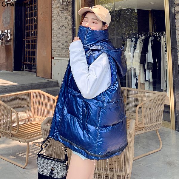 orwindny autumn and winter vest women base hooded thick warm waistcoat outwear bright color female vest sleeveless warm coats, Black;white
orwindny autumn and winter vest women base hooded thick warm waistcoat outwear bright color female vest sleeveless warm coats, Black;white
