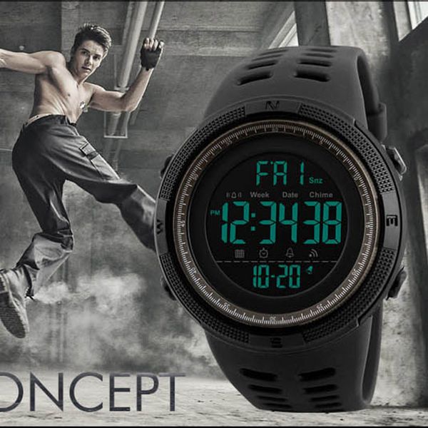 luxury big dial led digital watch army analog male sports hand clock waterproof 5 bar black cost wrist watch, Slivery;brown
luxury big dial led digital watch army analog male sports hand clock waterproof 5 bar black cost wrist watch, Slivery;brown