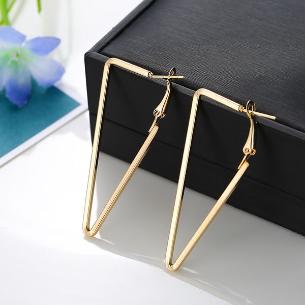 personality simple metal triangle geometric earrings vintage hoop earrings for women fashion jewelry accessories gift, Golden;silver
personality simple metal triangle geometric earrings vintage hoop earrings for women fashion jewelry accessories gift, Golden;silver