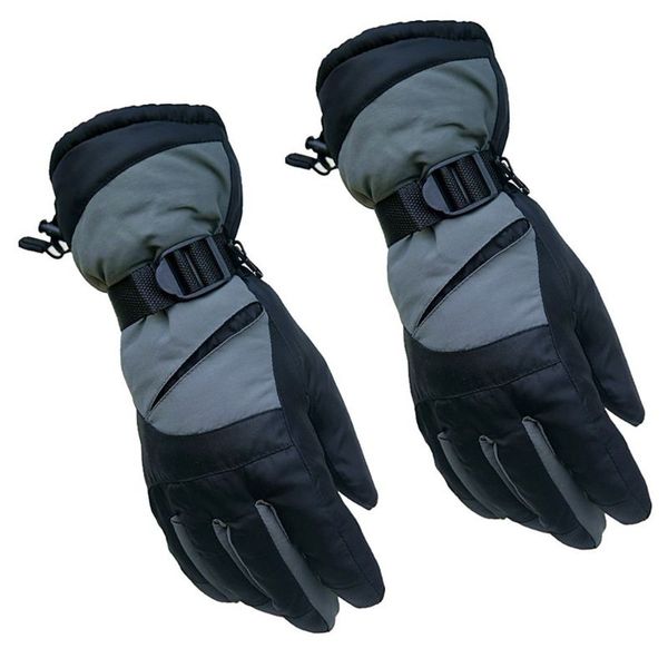 men women waterproof winter snow gloves contrast color thermal insulated adjustable sport cycling snowboard mittens wrist warmer, Blue;gray
men women waterproof winter snow gloves contrast color thermal insulated adjustable sport cycling snowboard mittens wrist warmer, Blue;gray
