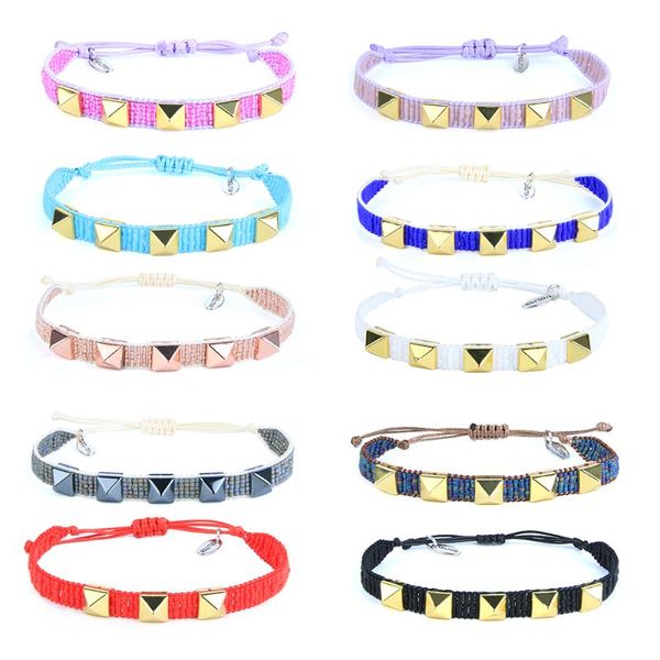 kelitch new miyuki punk style bracelets handmade rock rivet crystal beads strand bracelets bangles adjustable wrap bangle, Black
kelitch new miyuki punk style bracelets handmade rock rivet crystal beads strand bracelets bangles adjustable wrap bangle, Black