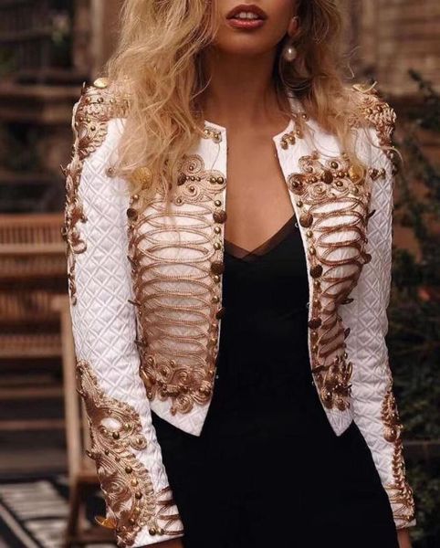 high street 2020 latest designer women luxury summer white black and gold hand made jacquard coat blazers wholesale
high street 2020 latest designer women luxury summer white black and gold hand made jacquard coat blazers wholesale