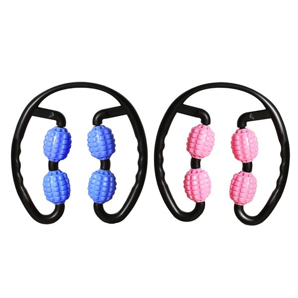 2pack trigger point 4 wheels roller massager muscle relaxer workout yoga sports 
2pack trigger point 4 wheels roller massager muscle relaxer workout yoga sports