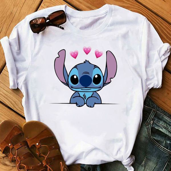 women's cartoon graphic fashion t-shirt lilo stitch kawaii tshirts cartoon female printed casual t shirt casual t-shirt, White
women's cartoon graphic fashion t-shirt lilo stitch kawaii tshirts cartoon female printed casual t shirt casual t-shirt, White