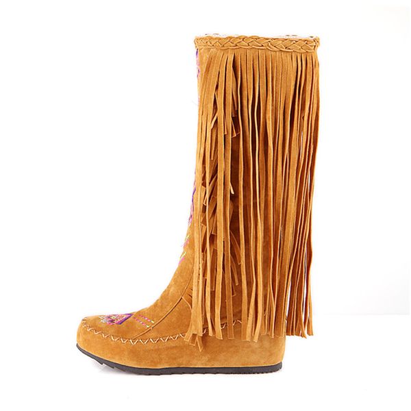 doratasia chinese stylish embroidery big size 34-48 add 2 kinds fur women shoes tassels autumn winter boots fashion long boots, Black
doratasia chinese stylish embroidery big size 34-48 add 2 kinds fur women shoes tassels autumn winter boots fashion long boots, Black
