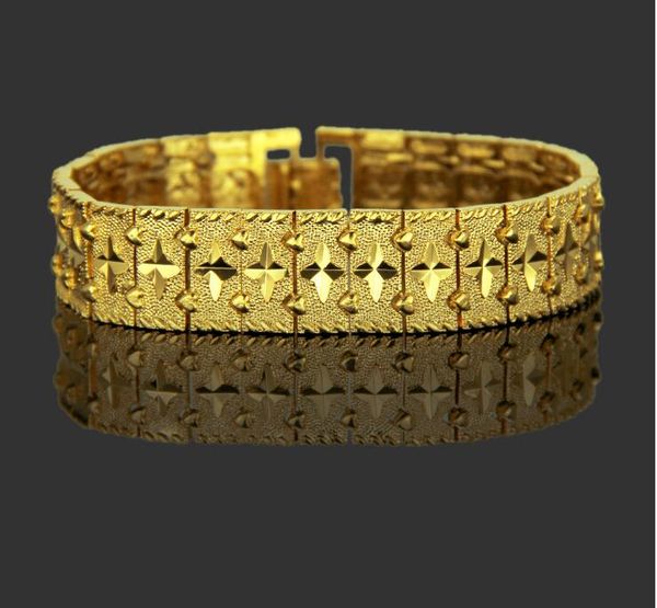 new design men's electroplated 18k gold bracelet jewelry fashion luxury hip hop domineering rectangular bracelet jewelry, Black
new design men's electroplated 18k gold bracelet jewelry fashion luxury hip hop domineering rectangular bracelet jewelry, Black