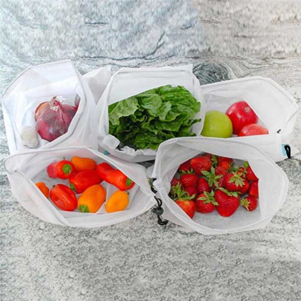 hanging baskets 5pcs reusable mesh bag vegetable and fruit net storage polyester splicing kitchen product organizer
hanging baskets 5pcs reusable mesh bag vegetable and fruit net storage polyester splicing kitchen product organizer