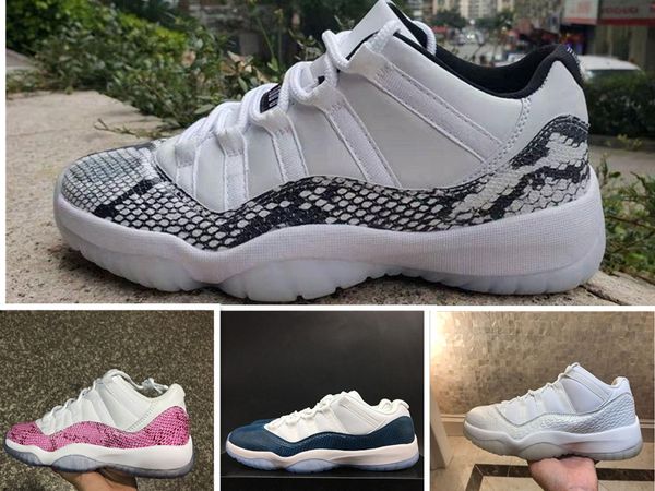 2019 New 11 White Snakeskin Low Men Basketball Shoes 11s Sports Pink Blue Sneakers Trainers Outdoor High Quality Size 7-13
2019 New 11 White Snakeskin Low Men Basketball Shoes 11s Sports Pink Blue Sneakers Trainers Outdoor High Quality Size 7-13