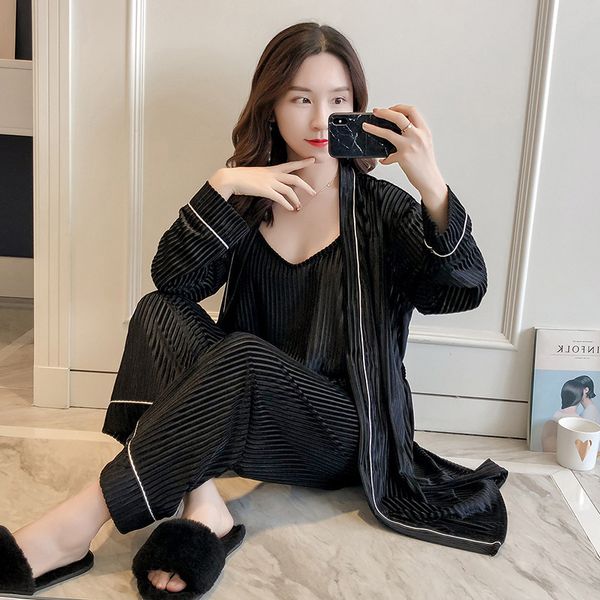 черный женский велюр 3шт ремень топ брюки костюм халат пижамы наборы весна домашняя одежда пижамы сексуальная ночная одежда сон кимоно банно, Black;red
черный женский велюр 3шт ремень топ брюки костюм халат пижамы наборы весна домашняя одежда пижамы сексуальная ночная одежда сон кимоно банно, Black;red