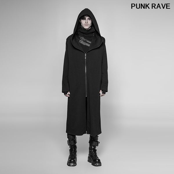 gothic knit loose metal zipper bag hooded winter long jacket fashion personality dark series keel men coat punk rave wy-932zcm, Black
gothic knit loose metal zipper bag hooded winter long jacket fashion personality dark series keel men coat punk rave wy-932zcm, Black
