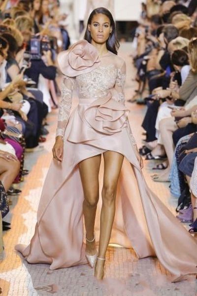 high low long sleeve prom dresses 2020 elie saab blush pink ruffles peplum show your spots floral arabic occasion evening dress
high low long sleeve prom dresses 2020 elie saab blush pink ruffles peplum show your spots floral arabic occasion evening dress
