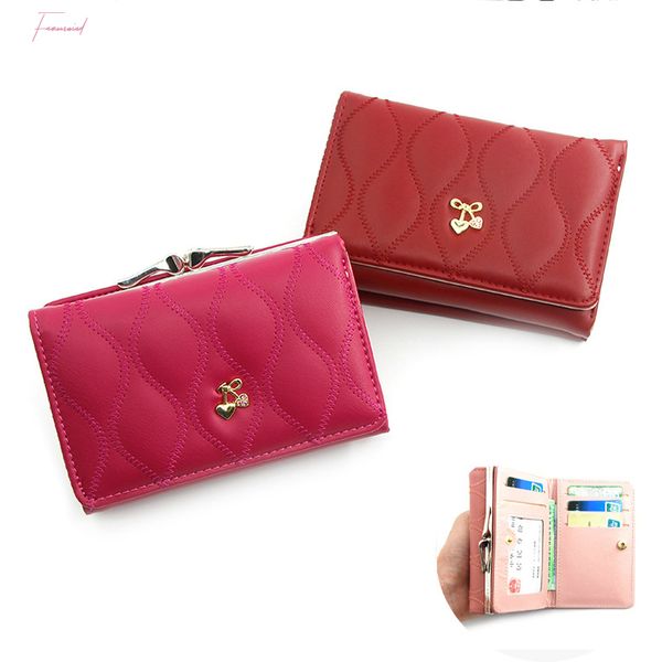 mini leather wallet women lady short coin pouch purse new cute cherry small change wallets coin bag 3 fold coin purse, Red;black
mini leather wallet women lady short coin pouch purse new cute cherry small change wallets coin bag 3 fold coin purse, Red;black