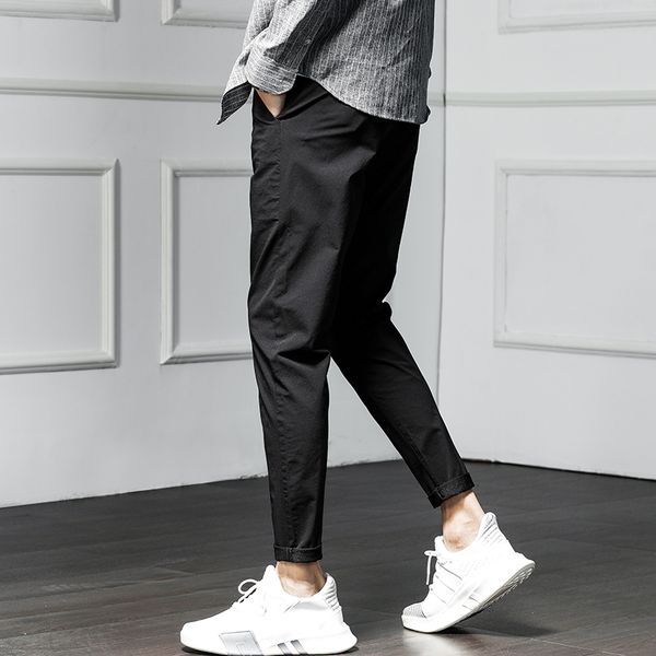 brand men's pants nine slimming loose trend 9 points casual pants men's summer professional, Black
brand men's pants nine slimming loose trend 9 points casual pants men's summer professional, Black