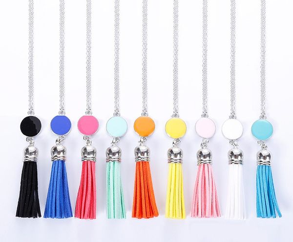 new monogram acrylic blank disc long chain pendant boho tassel necklace for women custom personalized pendant necklace gifts, Silver
new monogram acrylic blank disc long chain pendant boho tassel necklace for women custom personalized pendant necklace gifts, Silver