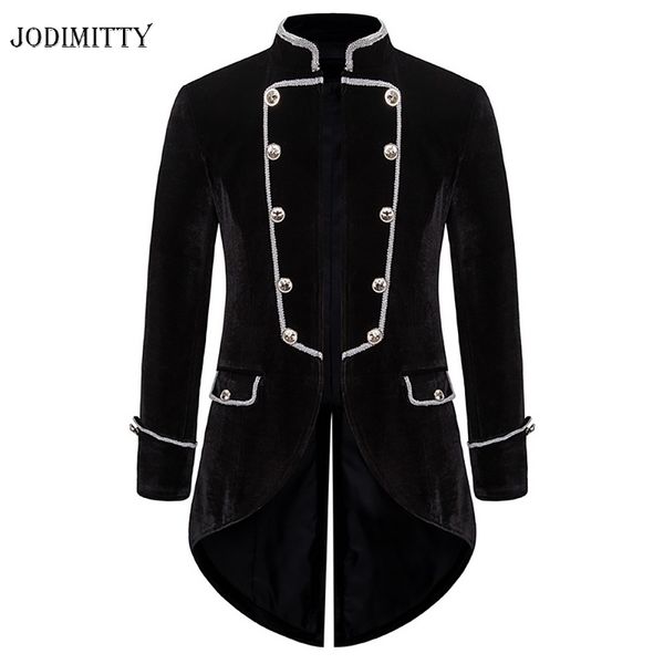 men's wool & blends jodimitty men steampunk vintage coat stand collar double breasted solid gothic jackets male long sleeve slim outerw, Black
men's wool & blends jodimitty men steampunk vintage coat stand collar double breasted solid gothic jackets male long sleeve slim outerw, Black