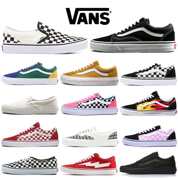 Vans Old Skool Дизайнерская обувь Old Skool Fear of God Мужчины Женщины Холст кроссовки Тройной Черный Белый Красный Синий Мода Скейт Повседневная обувь 36-44
Vans Old Skool Дизайнерская обувь Old Skool Fear of God Мужчины Женщины Холст кроссовки Тройной Черный Белый Красный Синий Мода Скейт Повседневная обувь 36-44