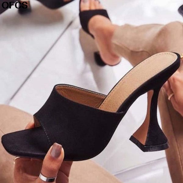 square head serpentine woman slippers sandals summer fashion wine glass mules high heels sandals pary women shoes size42, Black
square head serpentine woman slippers sandals summer fashion wine glass mules high heels sandals pary women shoes size42, Black