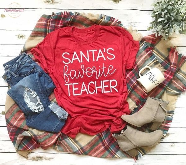 santas favorite teacher t shirt teacher day gift funny slogan aesthetic tumblr aesthetic merry christmas shirt new tees, White
santas favorite teacher t shirt teacher day gift funny slogan aesthetic tumblr aesthetic merry christmas shirt new tees, White