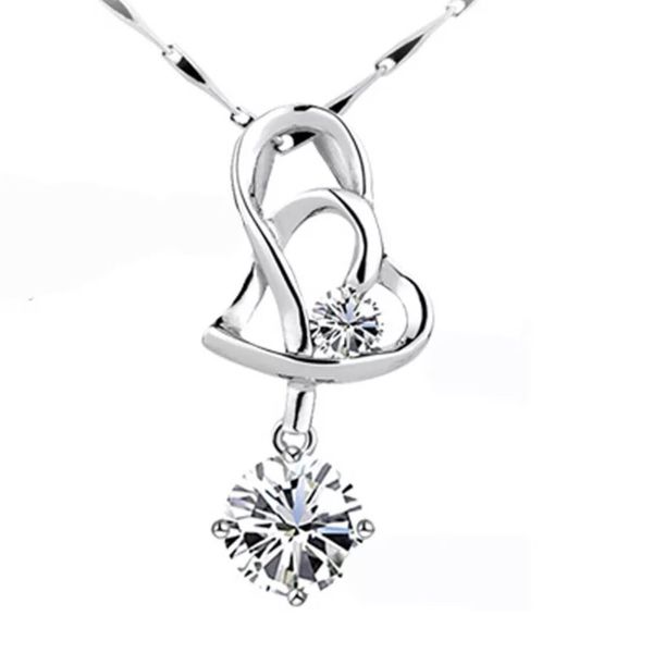 heart necklaces women girl gift cubic zircona pendant necklace imitation 925 sterling silver chain jewelry plated silver necklace
heart necklaces women girl gift cubic zircona pendant necklace imitation 925 sterling silver chain jewelry plated silver necklace