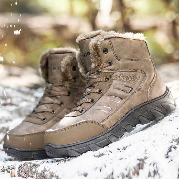 men fashion winter cotton-padded shoes warm plush cow leather ankle tooling security snow boots protect footwear big size 56 58, Black
men fashion winter cotton-padded shoes warm plush cow leather ankle tooling security snow boots protect footwear big size 56 58, Black