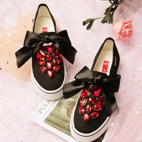 autumn new crystal diamond canvas shoes female muffin platform flat sole shoes one foot shallow mouth rhinestone large size shoe, Black
autumn new crystal diamond canvas shoes female muffin platform flat sole shoes one foot shallow mouth rhinestone large size shoe, Black