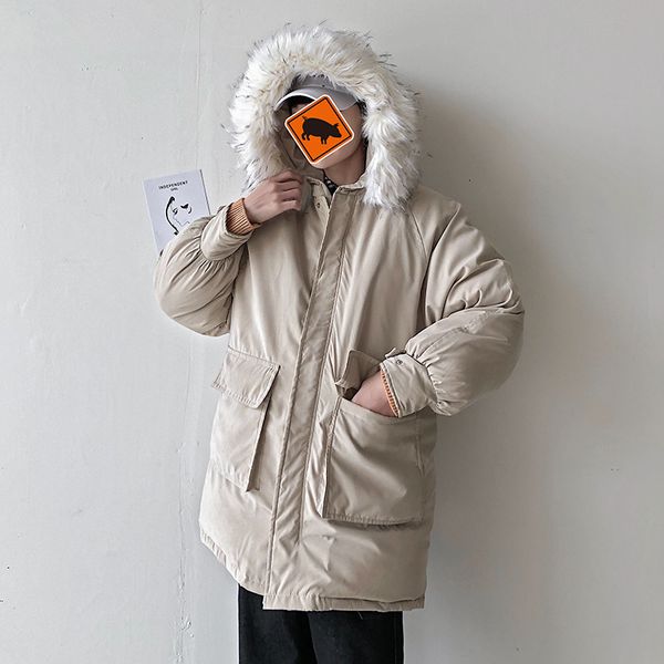 2019 autumn & winter new arrival men's hooded collar jacket long hooded cotton coat loose plus size cotton jacket ing, Black
2019 autumn & winter new arrival men's hooded collar jacket long hooded cotton coat loose plus size cotton jacket ing, Black