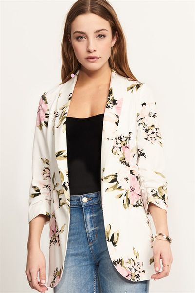 floral womens slim blazers fashion casual lapel neck long sleeve women fall coats ladies slim clothing, White;black
floral womens slim blazers fashion casual lapel neck long sleeve women fall coats ladies slim clothing, White;black