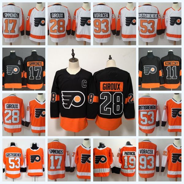 28 Claude Giroux Philadelphia Flyers 93 Jakub Voracek 17 Wayne Simmonds 53 Shayne Gostisbehere 11 Travis Konecny Nolan Patrick Hockey Jersey
28 Claude Giroux Philadelphia Flyers 93 Jakub Voracek 17 Wayne Simmonds 53 Shayne Gostisbehere 11 Travis Konecny Nolan Patrick Hockey Jersey