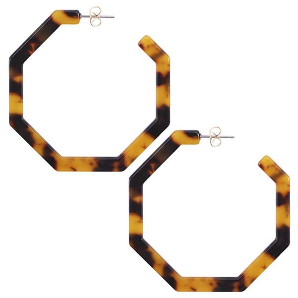acrylic earrings hoop lightweight resin earrings geometric octagon statement bohemian fashion jewelry, a tortois, Golden
acrylic earrings hoop lightweight resin earrings geometric octagon statement bohemian fashion jewelry, a tortois, Golden