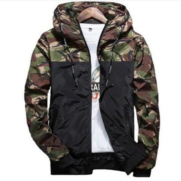 spring autumn mens casual camouflage hoodie jacket men waterproof clothes men's windbreaker coat male outwear, Black;brown
spring autumn mens casual camouflage hoodie jacket men waterproof clothes men's windbreaker coat male outwear, Black;brown