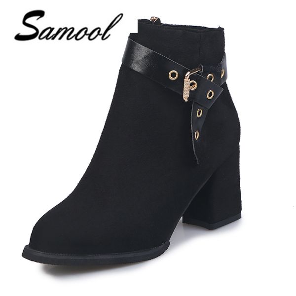 high heels women autumn flock pointed boots metal buckle high heels female fashion club shoes female sandals mujer xx4, Black
high heels women autumn flock pointed boots metal buckle high heels female fashion club shoes female sandals mujer xx4, Black