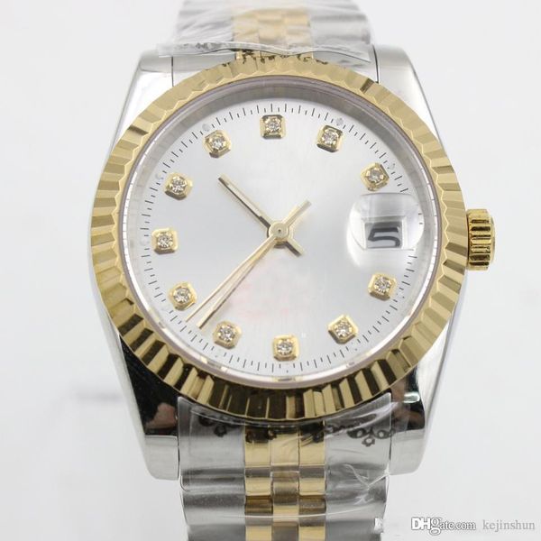 2020 sell watches men fashion watch 36mm white face stainless steel strap watch, Slivery;brown
2020 sell watches men fashion watch 36mm white face stainless steel strap watch, Slivery;brown