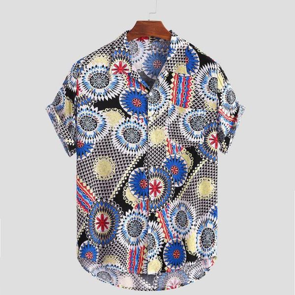 mens hawaiian shirts summer ethnic print chest pocket turn down collar short sleeve loose shirts blouse camisas hombre plus size, White;black
mens hawaiian shirts summer ethnic print chest pocket turn down collar short sleeve loose shirts blouse camisas hombre plus size, White;black