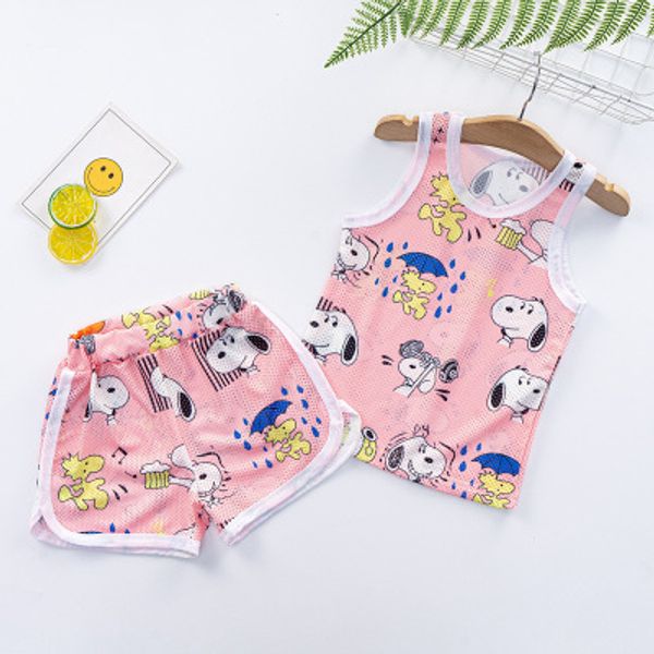 kids designer suits boys and girls two-piece 2020 summer set cartoon print vest + shorts cute casual vest set children quick dry suit, White
kids designer suits boys and girls two-piece 2020 summer set cartoon print vest + shorts cute casual vest set children quick dry suit, White