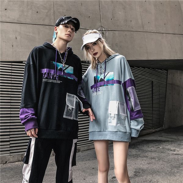 2019 high street tide brand personality sweater even hoodie lovers fund men's wear autumn, Black
2019 high street tide brand personality sweater even hoodie lovers fund men's wear autumn, Black