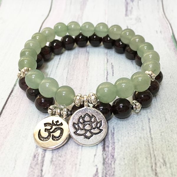 mg0567 новый дизайн mala yoga пара браслет зеленый авантюрин духовный браслет природных гранат лотос ом браслет шарм energy, Black
mg0567 новый дизайн mala yoga пара браслет зеленый авантюрин духовный браслет природных гранат лотос ом браслет шарм energy, Black