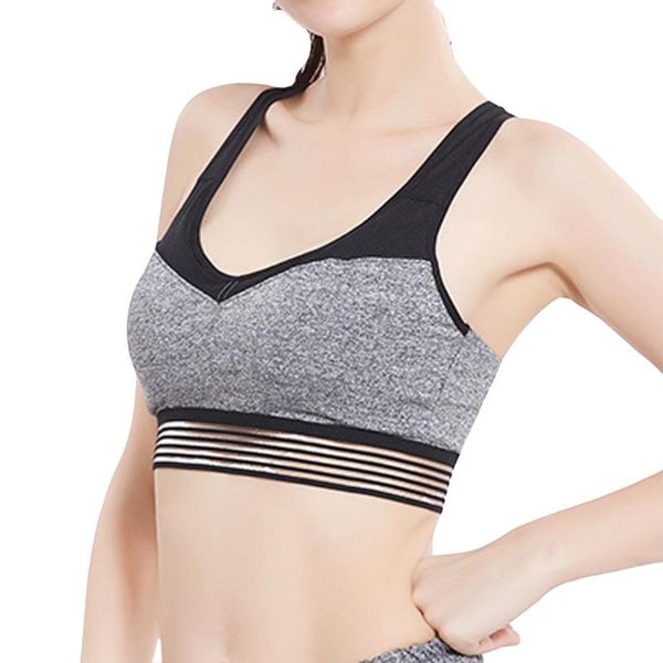 women fitness yoga sports bra for running gym straps padded athletic vest quick dry sport bra for women#30#25, White;black
women fitness yoga sports bra for running gym straps padded athletic vest quick dry sport bra for women#30#25, White;black