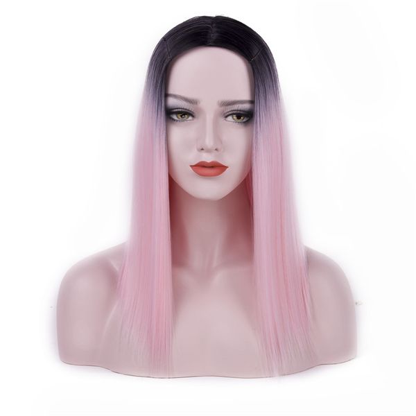 shuohan 50cm sythetic ombre straight wig for women black pink heat resistant high temperature fiber long medium cosplay sx229
shuohan 50cm sythetic ombre straight wig for women black pink heat resistant high temperature fiber long medium cosplay sx229