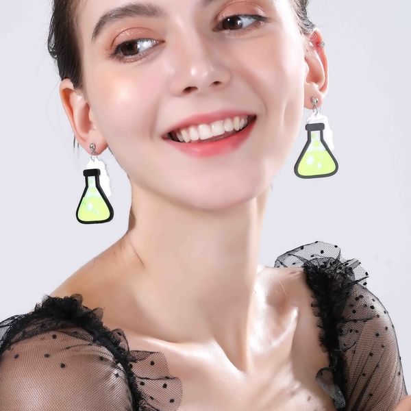 green pink personalized funny measuring cup experimental bottle acrylic drop earrings women trendy exaggerated dangle earrings, Silver
green pink personalized funny measuring cup experimental bottle acrylic drop earrings women trendy exaggerated dangle earrings, Silver