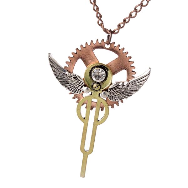 retro angel wings steampunk gear necklaces metal vintage necklace jewelry, Silver
retro angel wings steampunk gear necklaces metal vintage necklace jewelry, Silver
