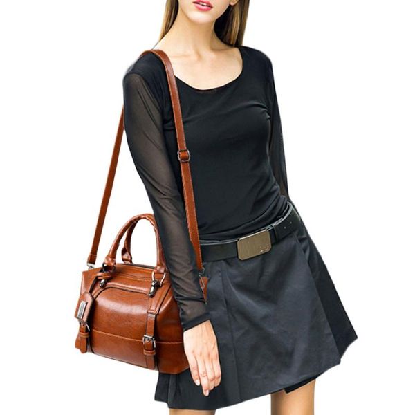 fashion women handbags women leather shoulder bag female crossbody handbag totes zipper vintage woman doctor bags#g30
fashion women handbags women leather shoulder bag female crossbody handbag totes zipper vintage woman doctor bags#g30