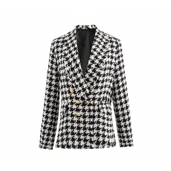 women's jackets women tweed fashion office ladies black tassel houndstooth coats female autumn vintage thick plaid coat girls chic, Black;brown
women's jackets women tweed fashion office ladies black tassel houndstooth coats female autumn vintage thick plaid coat girls chic, Black;brown