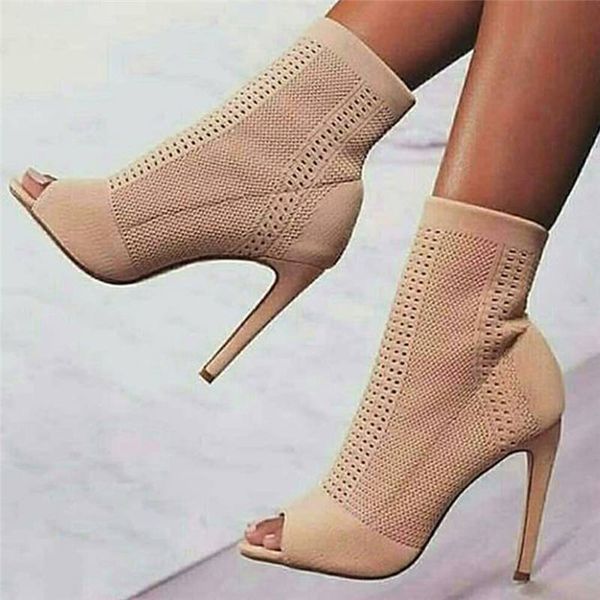 2020 sarairis thin high heels knitting mesh design party peep toe summer boots sandal shoes woman, Black
2020 sarairis thin high heels knitting mesh design party peep toe summer boots sandal shoes woman, Black