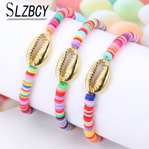 1pcs bohemian shell bracelets for women colorful soft clay handmade woven rope charms bracelet ethnic adjustable fashion jewelry, Golden;silver
1pcs bohemian shell bracelets for women colorful soft clay handmade woven rope charms bracelet ethnic adjustable fashion jewelry, Golden;silver