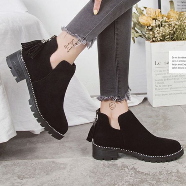 winter warm shallow ankle boots for woman fashion black suede boots women large size woman zapatos de mujer
winter warm shallow ankle boots for woman fashion black suede boots women large size woman zapatos de mujer