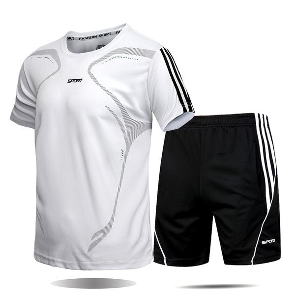 men t shirt + shorts suit tracksuit male sportswear set 2020 men clothing fitness jogger summer cool 2 piece sets plus size 5xl, Black;blue
men t shirt + shorts suit tracksuit male sportswear set 2020 men clothing fitness jogger summer cool 2 piece sets plus size 5xl, Black;blue