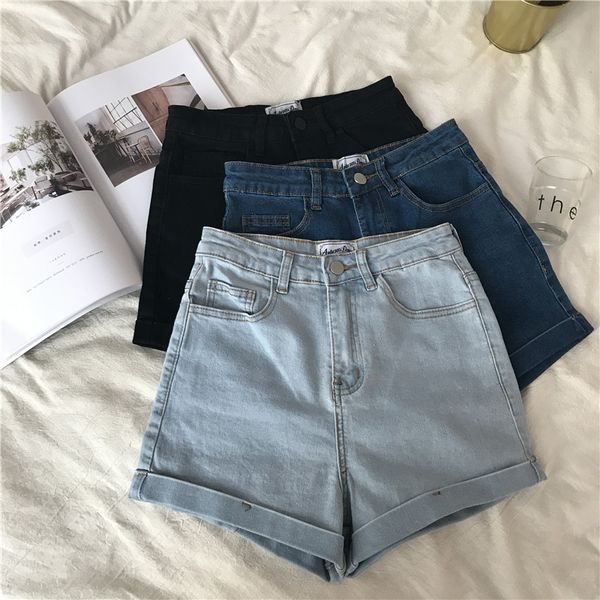 женские повседневный roll up проблемные denim шорты эластичный пояс эластичный хемминг джинсы шорты сыпучие кнопка высокой талией, White;black 
женские повседневный roll up проблемные denim шорты эластичный пояс эластичный хемминг джинсы шорты сыпучие кнопка высокой талией, White;black