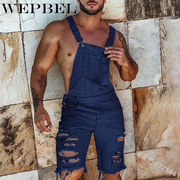 wepbel fashion strap jeans casual men's hole knee length strap jeans casual multi-pockets straight, Blue
wepbel fashion strap jeans casual men's hole knee length strap jeans casual multi-pockets straight, Blue