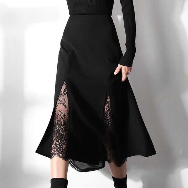 lanmrem can ship 2020 spring summer new black lace split joint a-line skirt temperament hollow out vent half-body skirt yj084, Black;gray
lanmrem can ship 2020 spring summer new black lace split joint a-line skirt temperament hollow out vent half-body skirt yj084, Black;gray